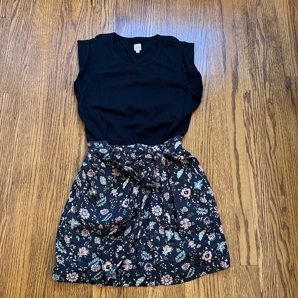 Rebecca Taylor La Vie Black Cotton Dress Size Large